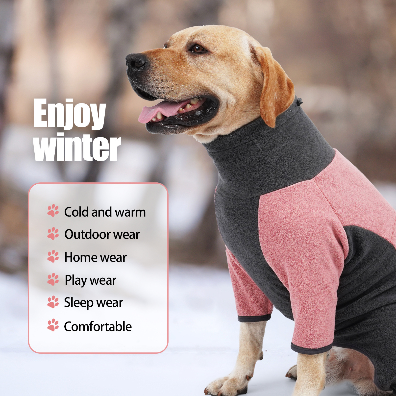Ropa para Perros de Cuatro Patas - Vestimenta de Algodón para Invierno - Suministros para Mascotas — imagen 1