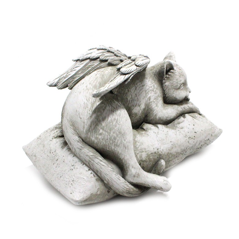 Angel cat and dog ornaments resin pet tombstone commemorative stone garden animal statue — image 5
