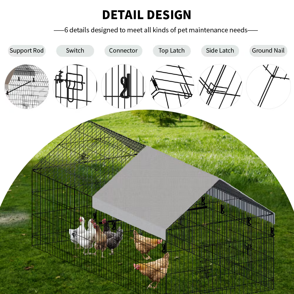 Casa de Gallinas con Alambre Puntiagudo para Cría Avícola — imagen 4