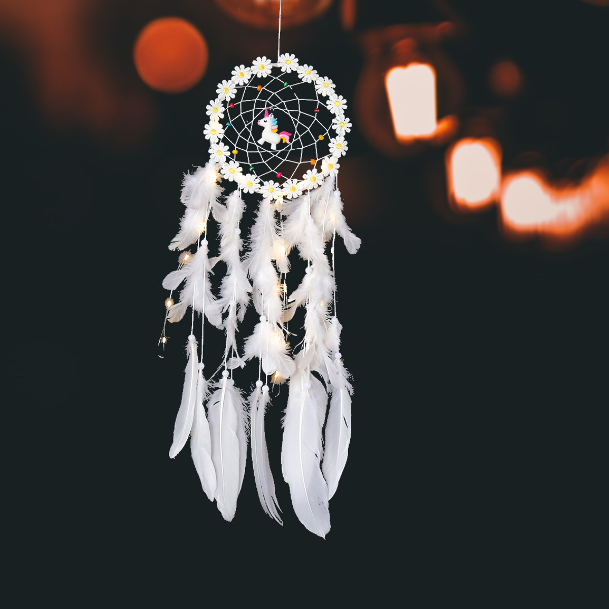 Bedroom Pendant Creative Unicorn Dream Catcher Sen Department Retro Shop Decoration Pendant Wedding Gift — image 4