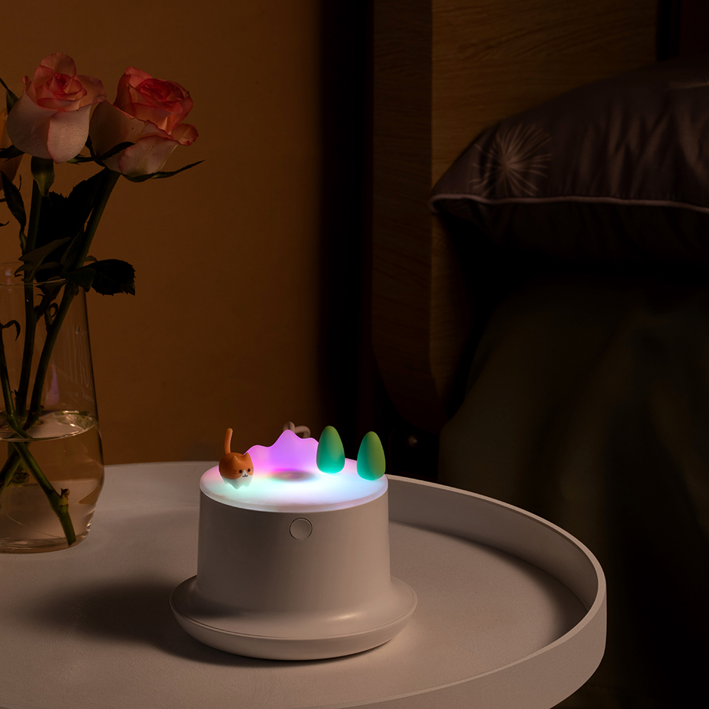 New Cute Fun Humidifier USB Mini Creative Cute Pet Mute Desktop Atomizer Colorful Marquee Gift — image 5