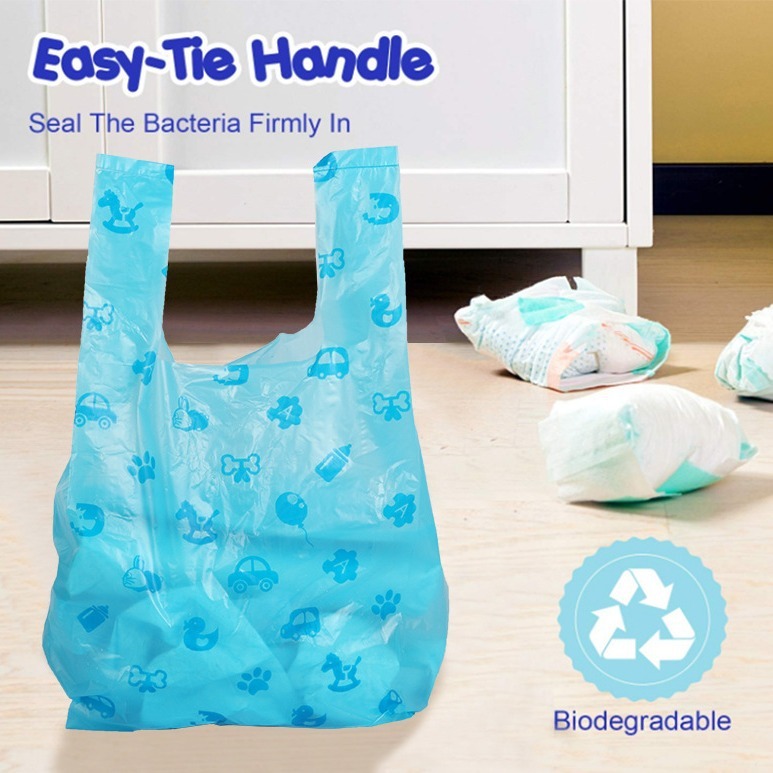 Pet garbage bag vest style biodegradable dog poop bag leak proof baby diaper bag — image 3