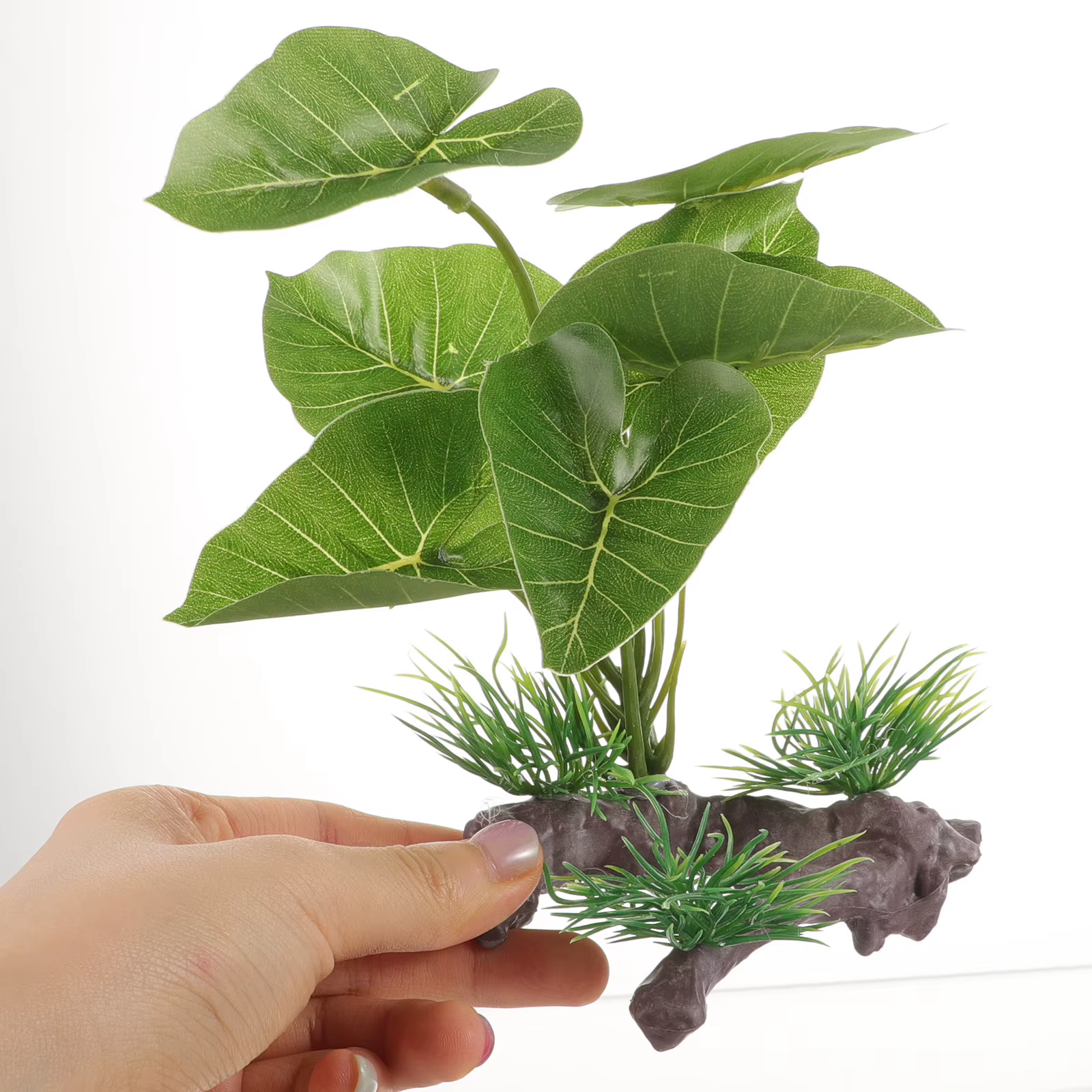 Plantas de acuario para tanque de peces, decoración artificial de plantas submarinas de plástico, ornamentación de pasto marino vívido, paisaje de acuario — imagen 2