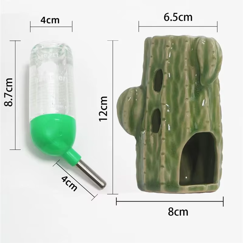 Hamster house for rats small pet items ceramic cactus cage for hedgehog hamster cage for a rabbit pet products chinchilla — image 3
