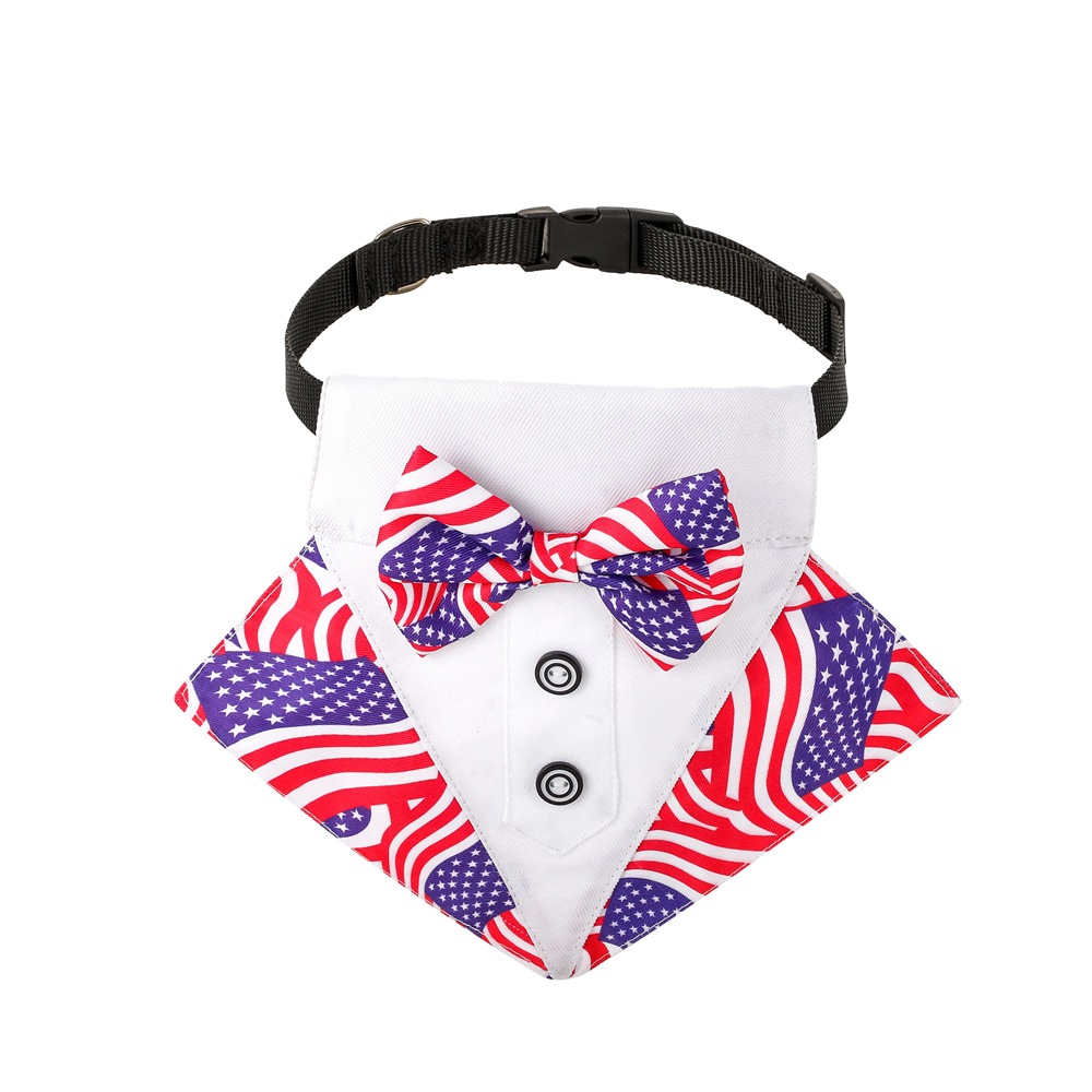 TANPOPO British style wedding suit dog bibs wedding triangle scarf pet scarf — image 10