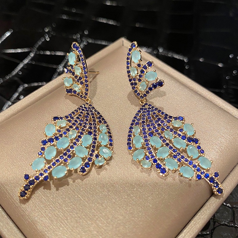 Pulseras de mariposa azul de alta gama, comportamiento retro y mágico — imagen 1