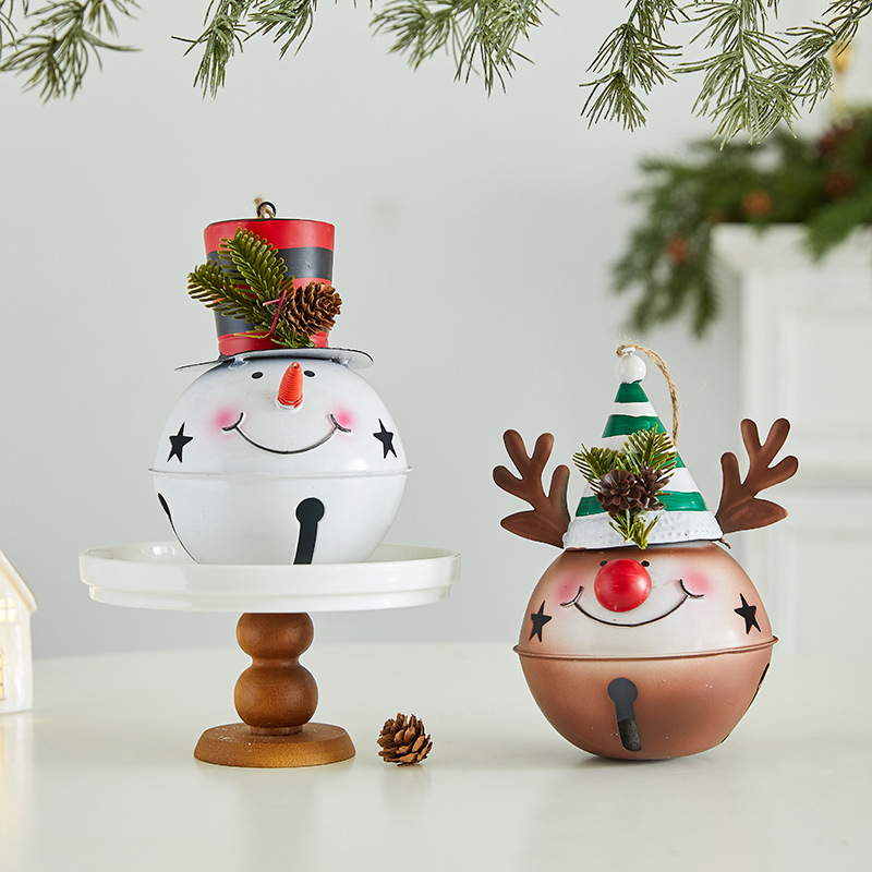Christmas Tree Iron Reindeer Small Ornament Cute Creative Cartoon Hanging Decoration Scene Decoration — image 2