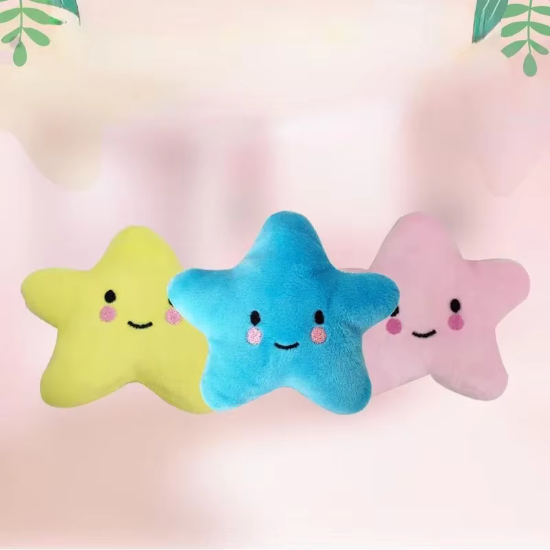Pet Toy Plush Sounding Pentagram Toy Pet Playing Fun Dog Toys Cat Toys Pet Supplies — image 3