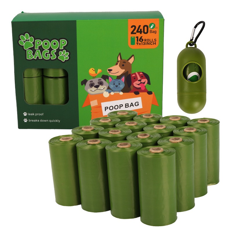 Pet garbage bag new color box dog poop bag without printing biodegradable dispenser box packaging — image 2