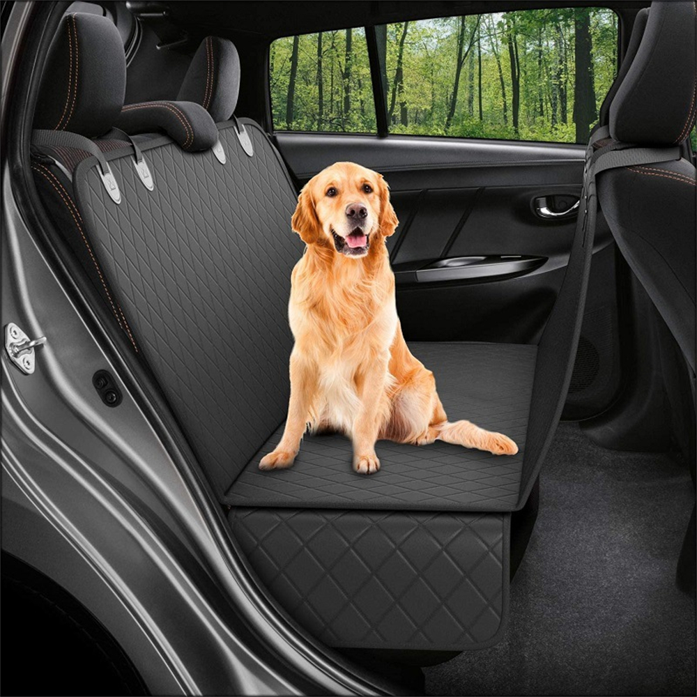 Dog Car Seat Cover View Mesh Pet Carrier Hammock Safety Protector Car Rear Back Seat Mat With Zipper And Pocket For Travel — image 21