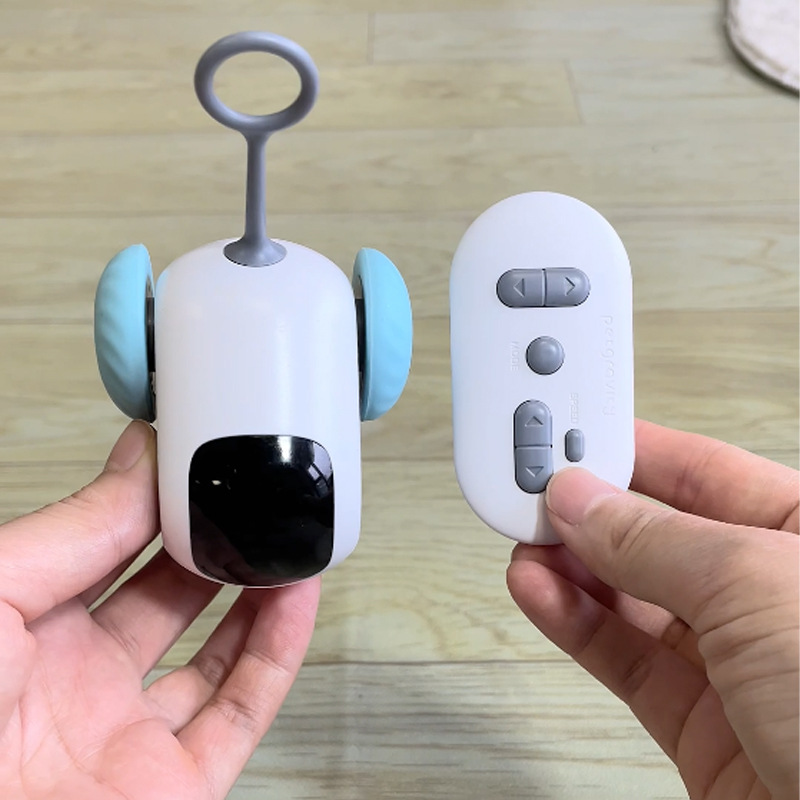 Pet Attraction Running Car Smart Toy Teaser Wand Feather Toy Autonomous Driving Mode — image 2