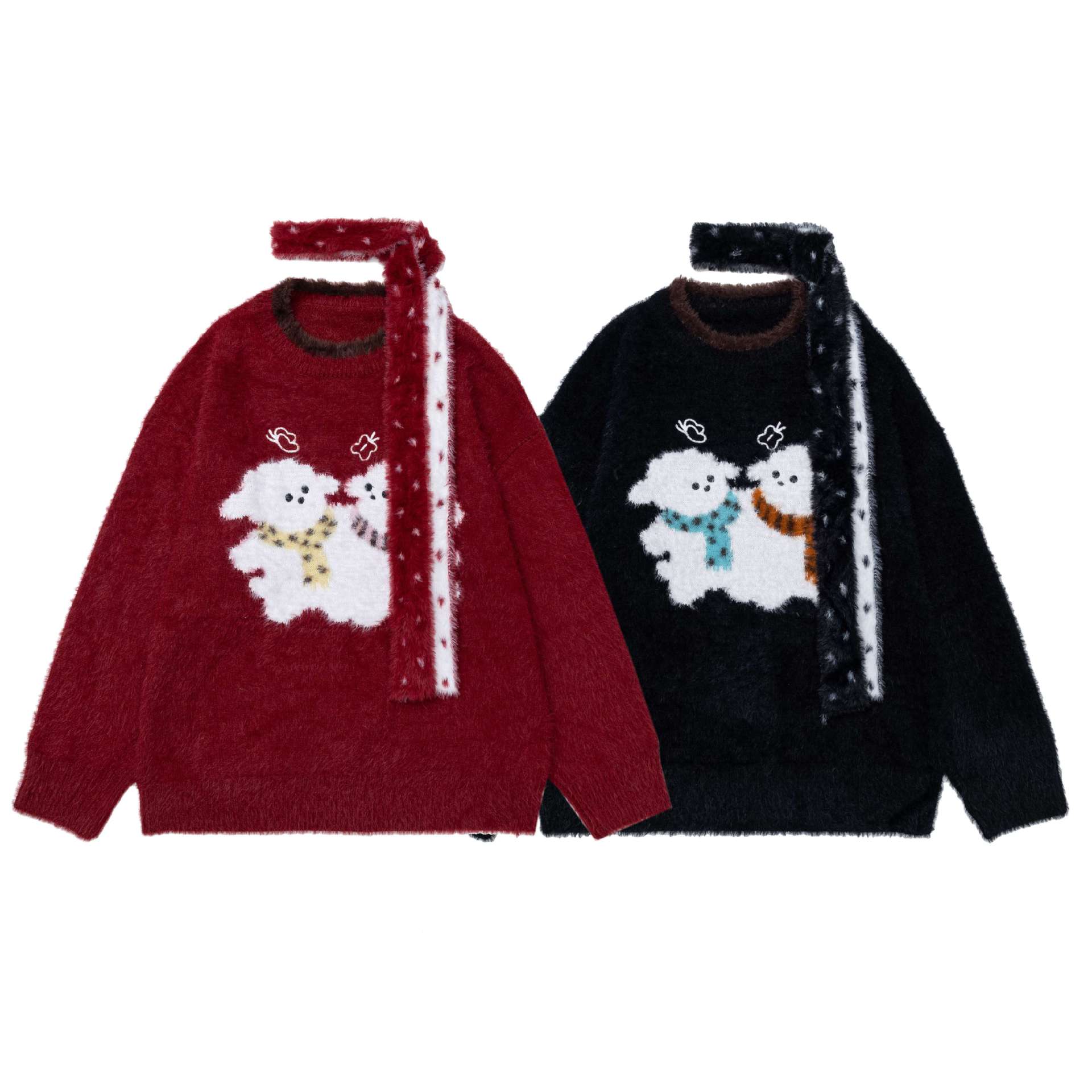 Puppy Plush Loose Men's and Women's Sweaters — image 6