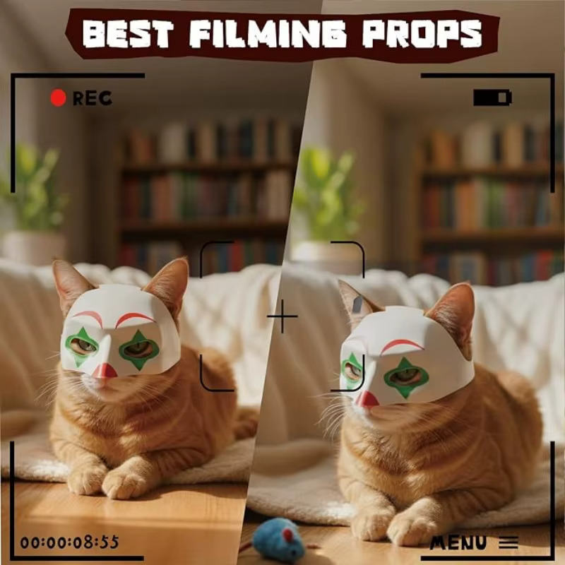 Halloween Bat Pet Mask for Cats Dogs Cool Black Cute Funny Photo Prop Pet Accessory Toy for Adults Holiday Party Decor Gift — image 3