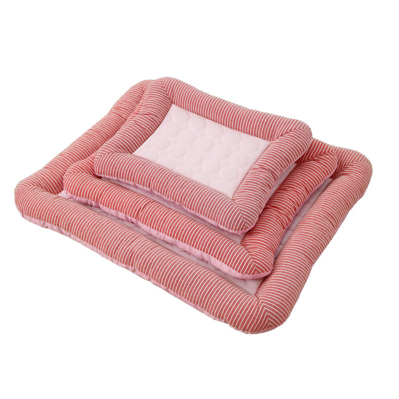 Pet Cooling Pad Bed For Dogs Cats Puppy Kitten Cool Mat Pet Blanket Ice Silk Material Soft For Summer Sleeping Blue Breathable — image 21