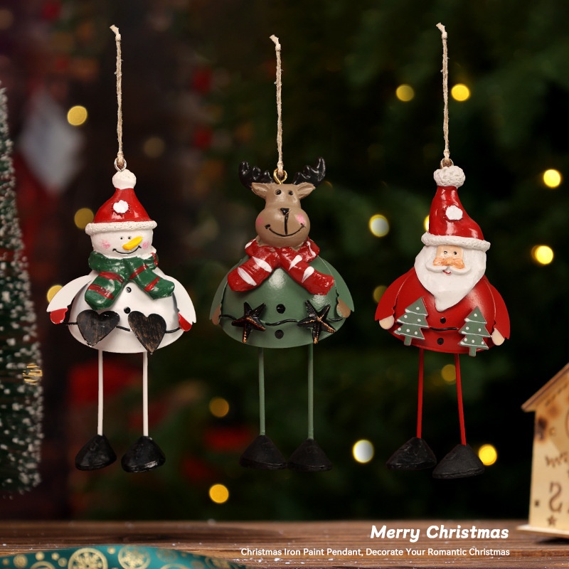 Christmas Reindeer Santa Claus Hanging Ornament, Christmas Tree Decoration Kids' Costume Gift Accessory — image 1