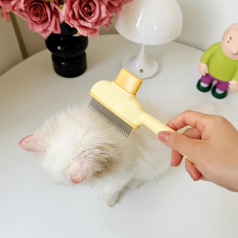 Dog & Cat Grooming Brush: Automatic Hair Remover with 1-Button Self-Cleaning & Massage — image 3