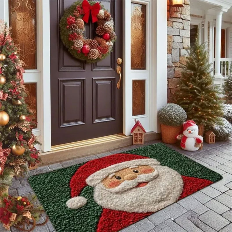 Gingerbread Man Reindeer Welcome Mat, 40x60cm Non-Slip Christmas Doormat for Indoor/Outdoor — image 7