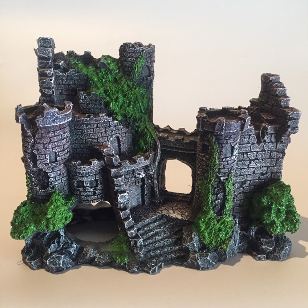 Decoración de castillo en resina para tanque de peces — imagen 5