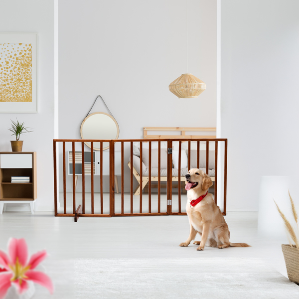 Reja para Mascotas Plegable Marrón, Paquete de 3 — imagen 6