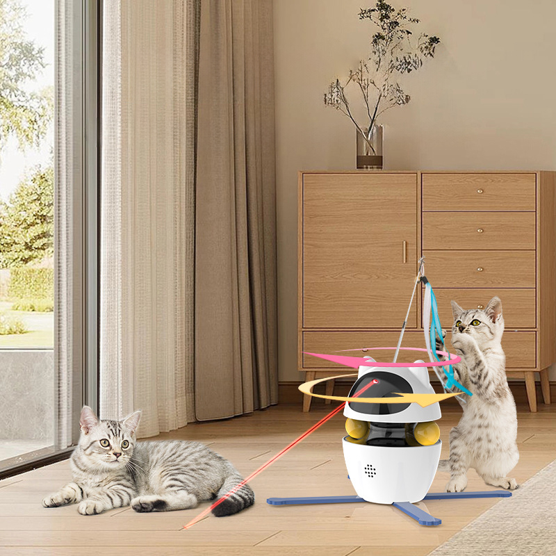 Juguetes Interactivos para Gatos en Casa Automáticos Juguetes para Kitten Electrónicos Peluches para Mascotas Ropa Elástica Divertida para Gatos Pequeños — imagen 6