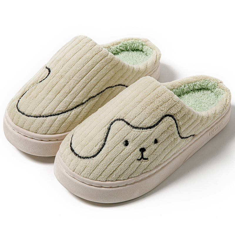 Zapatillas de Gato Rayadas para Interior, Pareja No Deslizante para Dormitorio, Calzado Plush Caliente para Mujer y Hombre — imagen 2