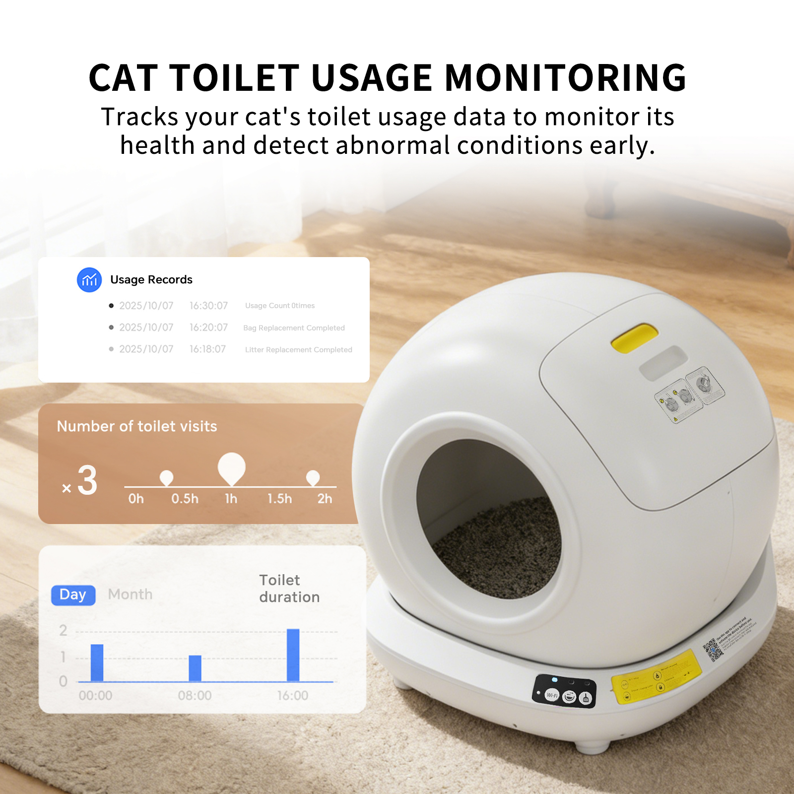 Solo Recogida en Tienda - Caja de Arena Automática para Gatos Completa — imagen 8