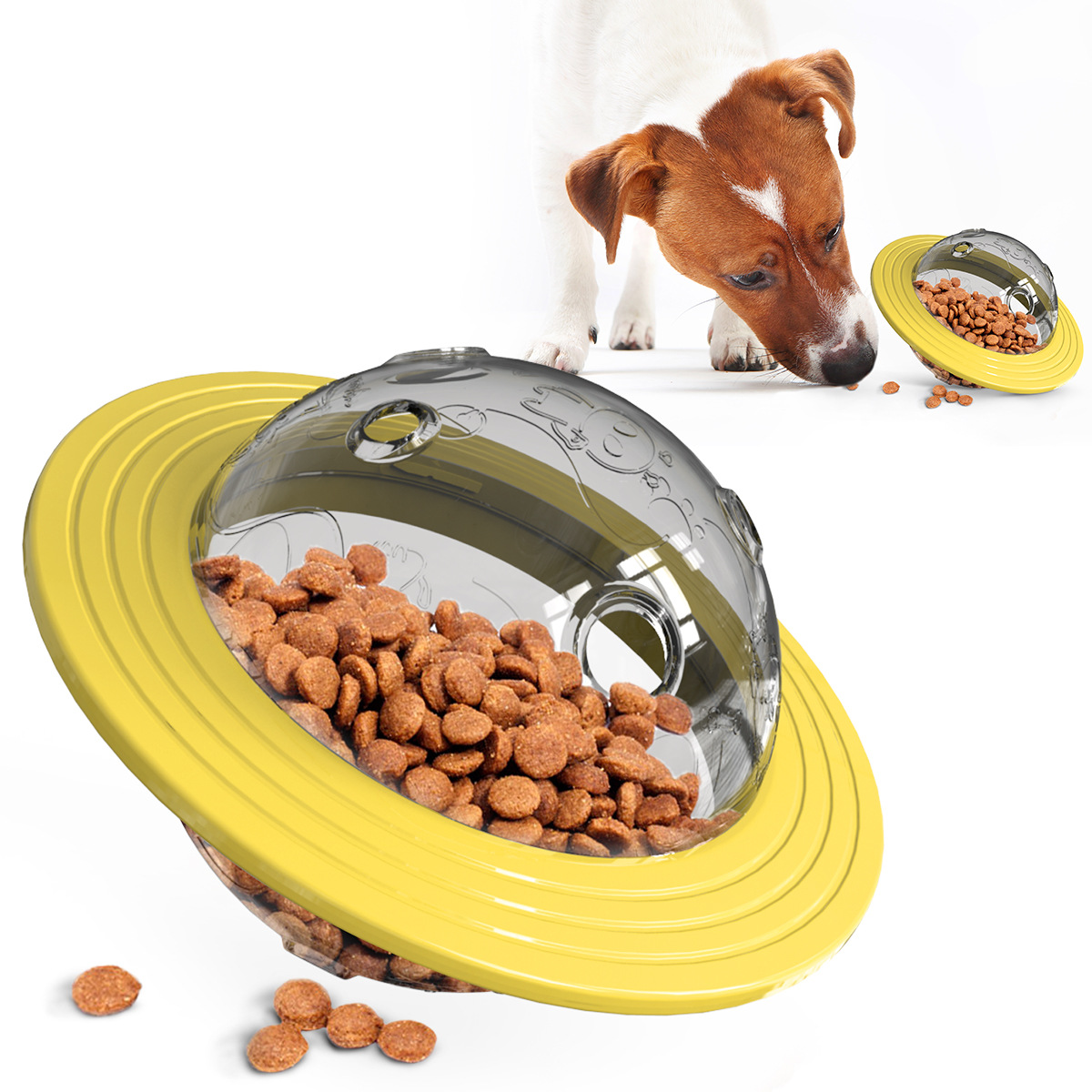 Pet Supplies Gnawing Wear-Resistant Dog Toys Puzzle Dog Supplies Frisbee Flying Saucer Ball Leakage Device — image 5