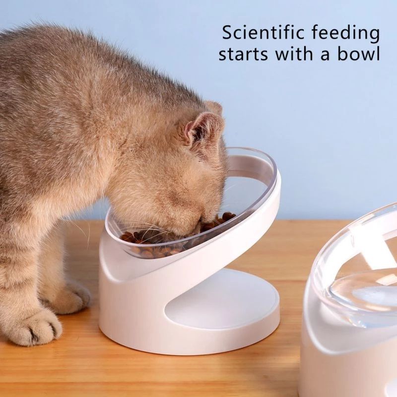 Pet Bowl With Sloping Mouth To Protect Cervical Vertebra Pet Food Bowl Rice Bowl Cat Food Bowl — image 3