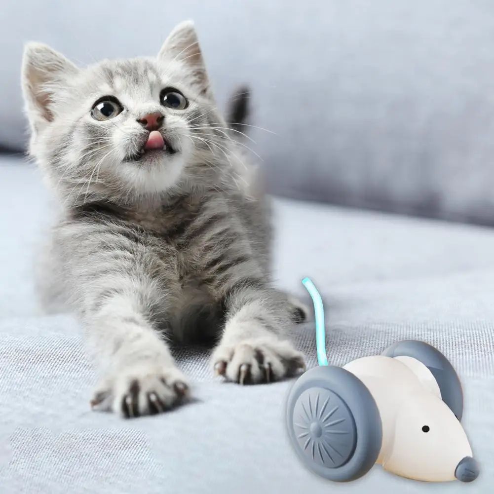 Cat Toys Interactive Electric Mouse Cat Toy Automatic Cat Teasing Stick Pet Supplies — image 2