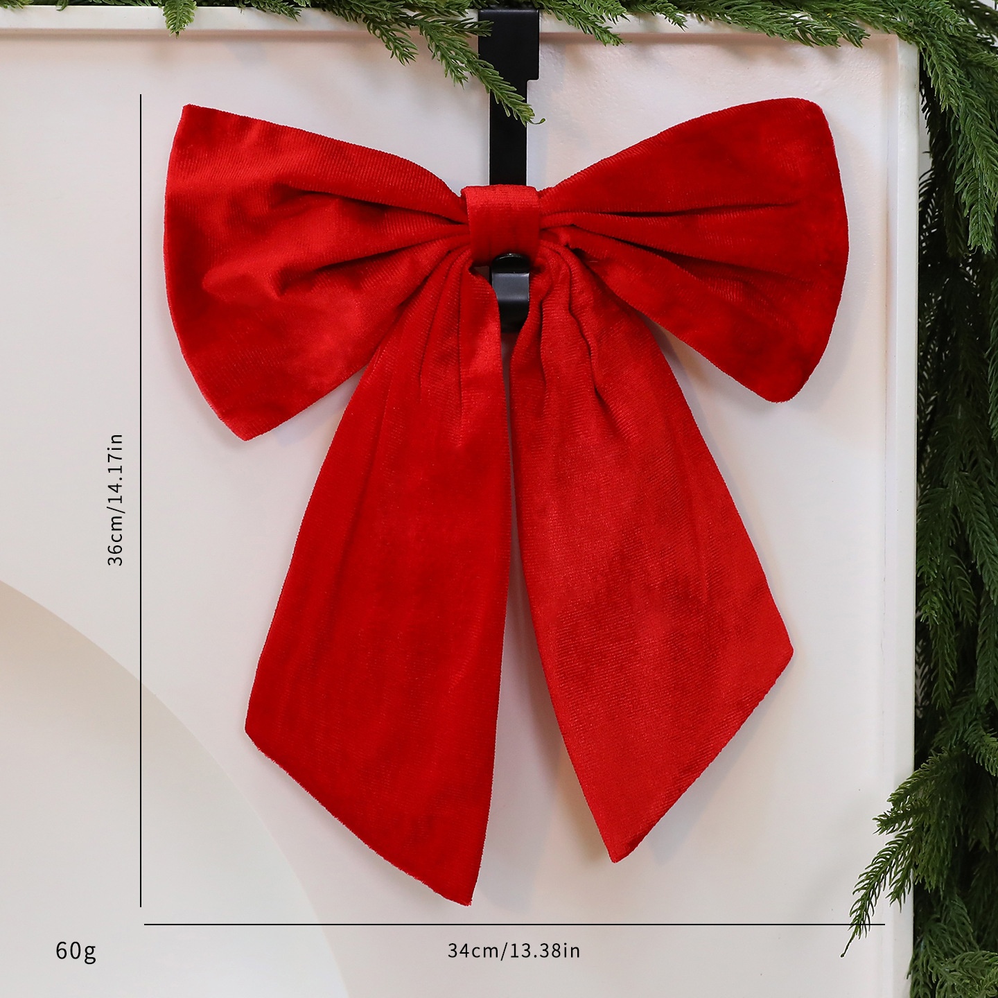 Saint Yuan New Velvet 3D Butterfly Large Christmas Decoration Tree Ornament Window Display Decor — image 9