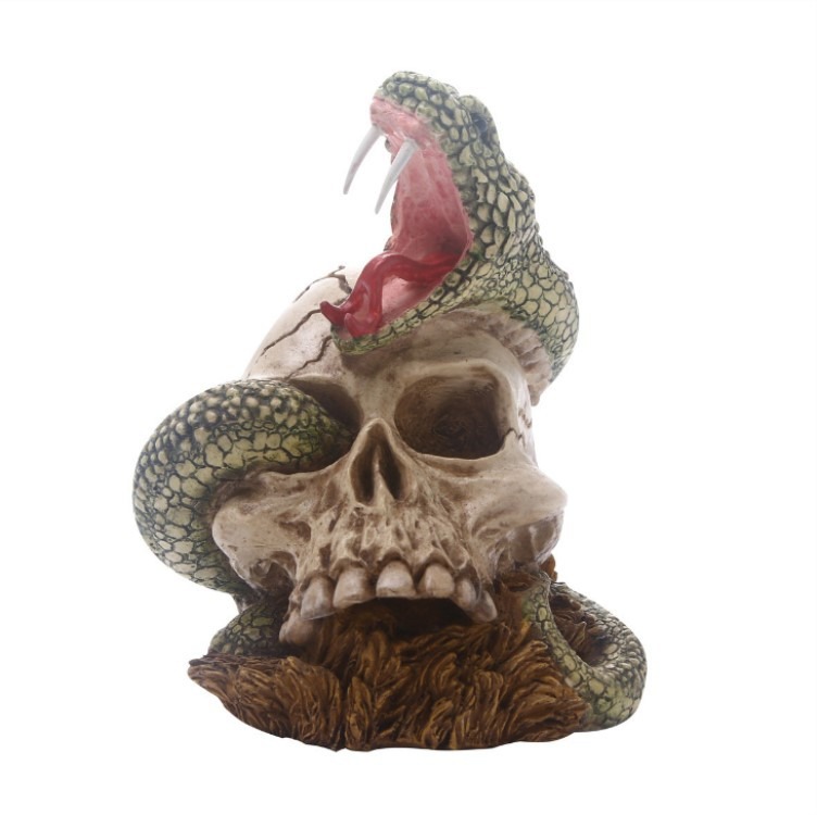 Snake animal skull model resin skull handicraft ornaments — image 2
