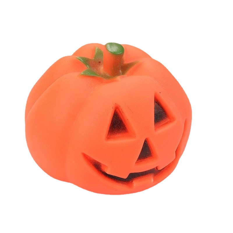 Halloween Pumpkin Toy for Pets - Interactive Rubber Toy with Sound for Dogs to Chew and Play — image 5