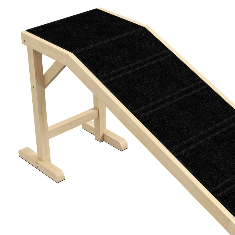 Dog Ramp For Bed, Pet Ramp For Dogs With Non-Slip Carpet And Top Platform — imagen 3