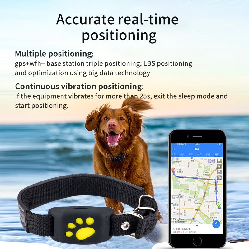 Localizador GPS para mascotas perro gato rastreador anti pérdida rastreador global portátil — imagen 7