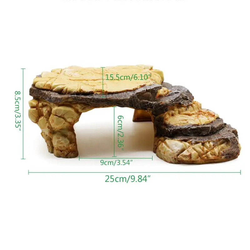 Reptile Resin Hides Cave Turtles Rock Hideout House Pet Hiding Spot Habitat Terrariums Landscaping for Lizard Snakes Turtles Fro — image 6