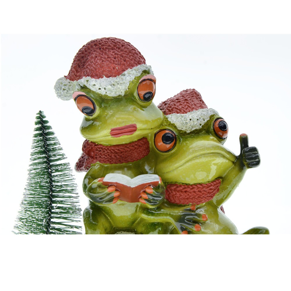 Couple frog resin handicraft ornaments — image 2