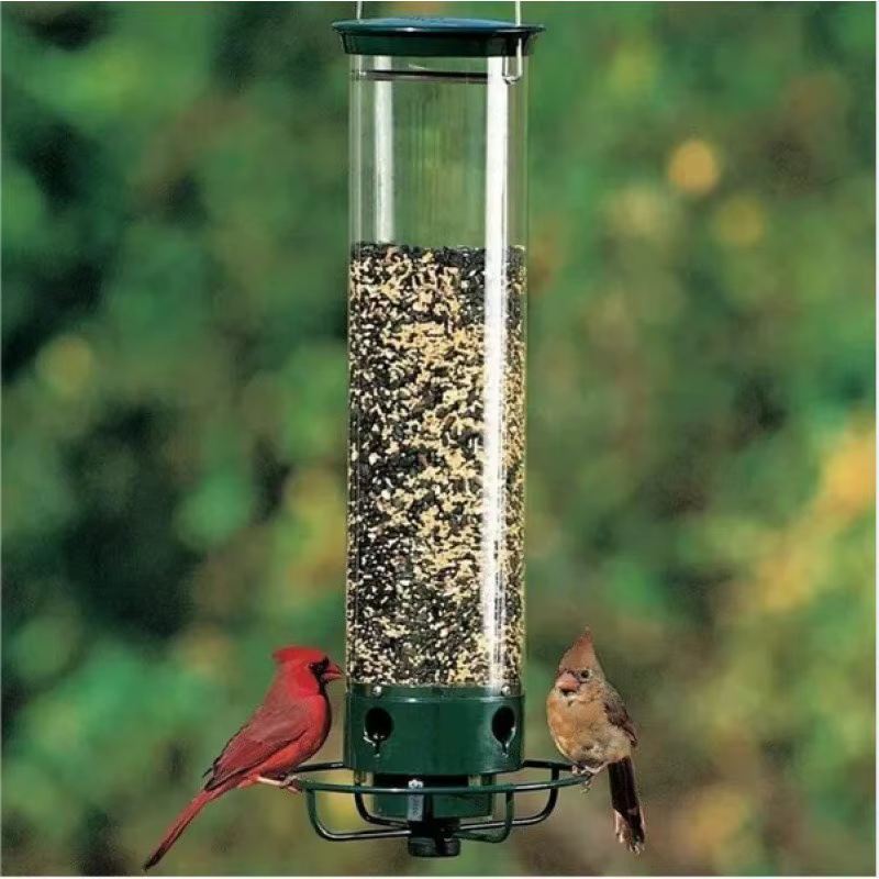 Hanging Wild Bird Feeder Weight Activated Rotating Squirrel Proof Outdoor Garden Yard Tree Mounted Automatic Bird Feeding — image 4