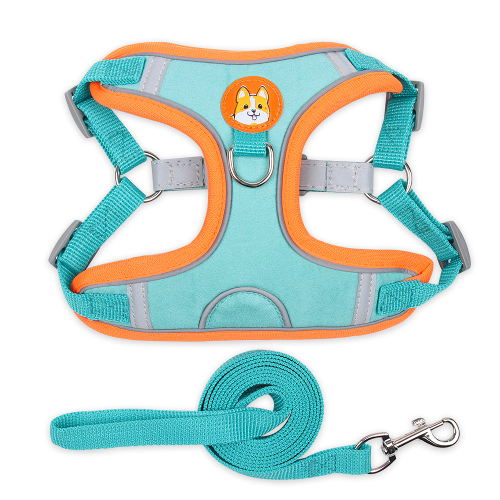 Pet Chest Harness Vest Type Dog Harness Small Dog Rope Reflective Dog Leash — image 9