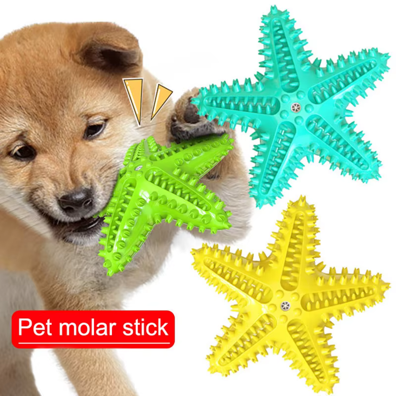 Juguetes para Perros Accesorios de Mascotas Estrellas Forma Muela Dura Saludable Cepillo Dental Juguete para Morder Suministros Pet Ventas — imagen 1
