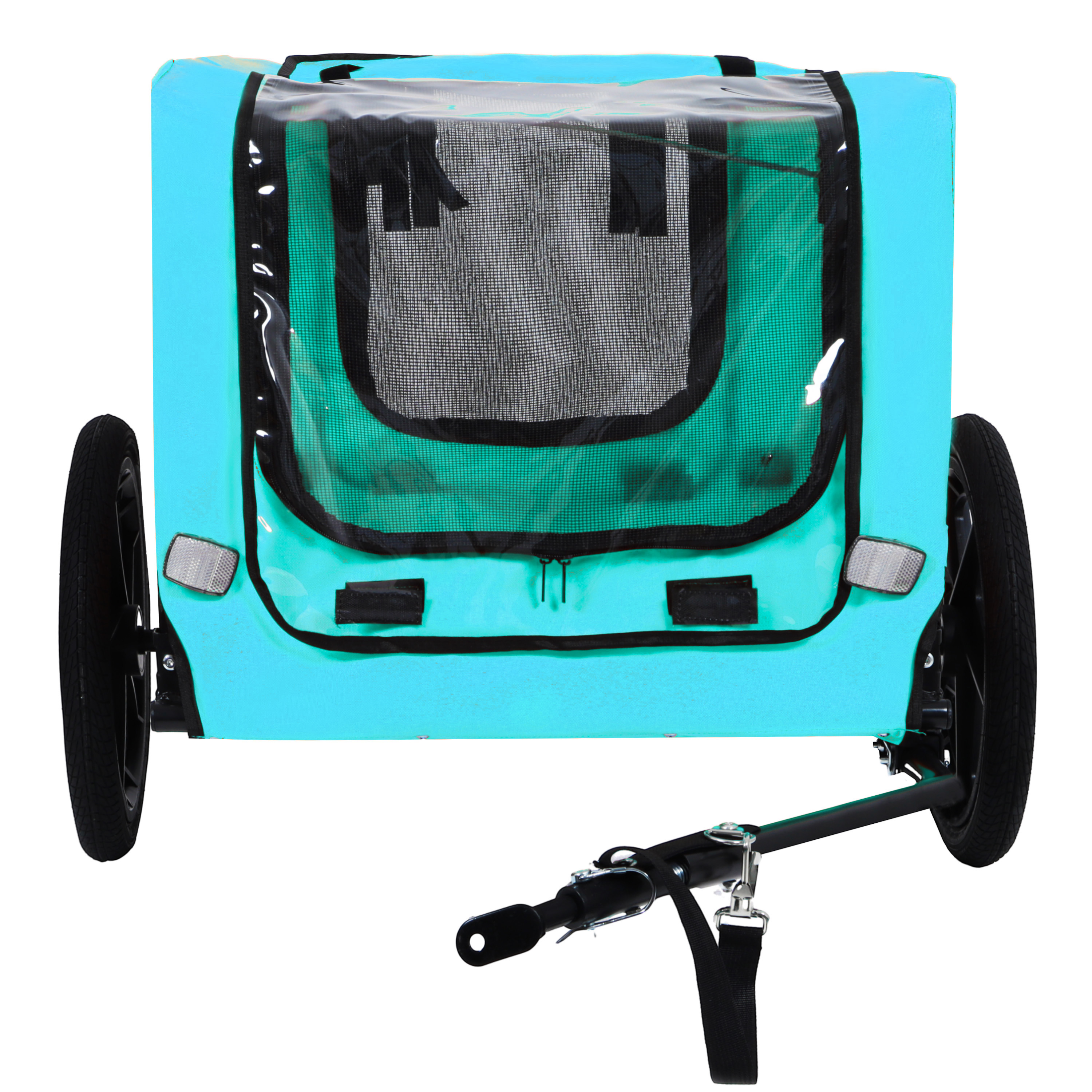 Pet Bike Trailer Dog Cart For Bicycle, Suitable For Small And Medium Pets, Easy Folding Cart Frame, Quick Release Wheel, Non-Slip Floor, Internal Leash — imagen 2
