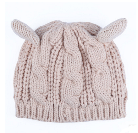 Gorro de Punto con Orejas de Gato, Otoño e Invierno — imagen 7