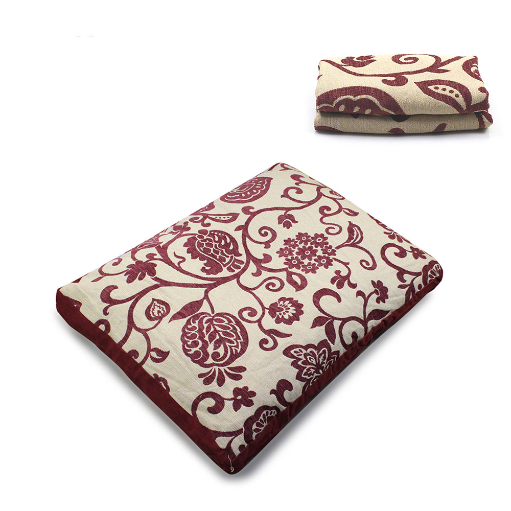 Manta de Perro Retro Jacquard Removible y Lavable con Suedé para Caniche o Gran Raza Golden Retriever — imagen 2