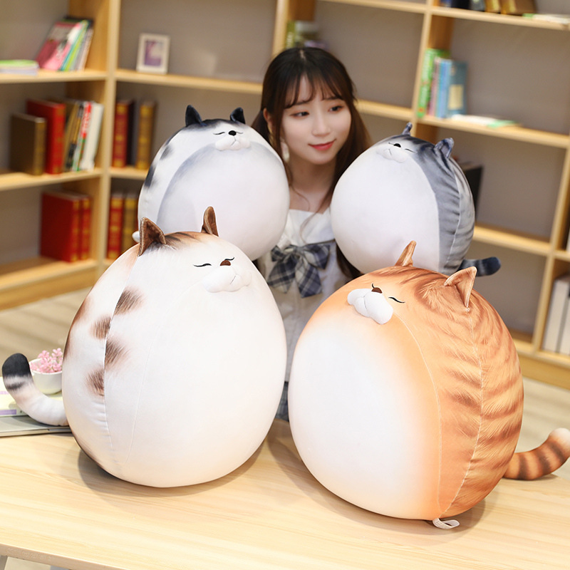 Nueva Gata de Peluche con Huevo y Diseño Colorido para Hogar, Cojín de Plush Cálido — imagen 1