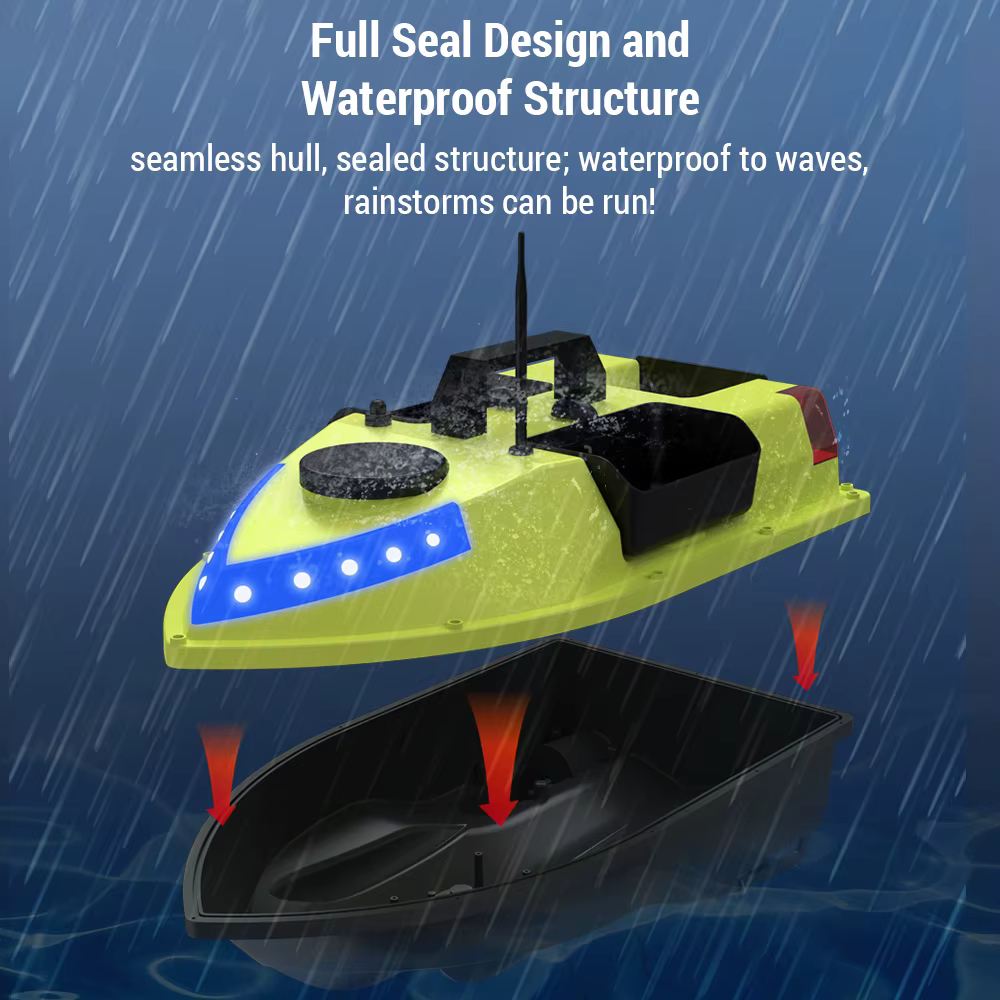 GPS RC Bait Boat 600M Wireless Remote Control Fishing Bait Boat Fishing Feeder Boat with 3 Bait Containers — image 3