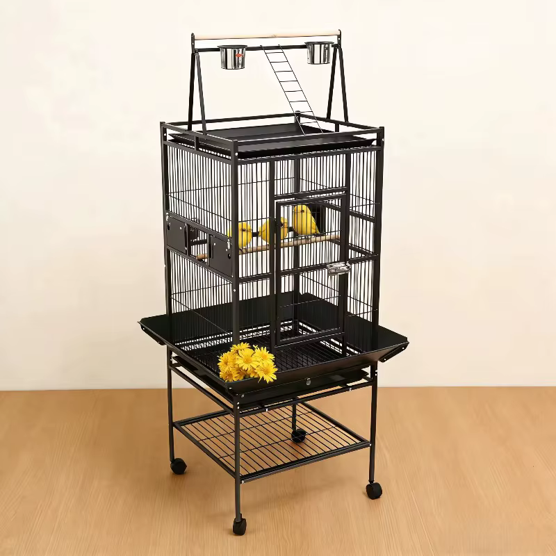 2026 Bird Cage Bird Breeding Cage Large Bird Cages Multifunctional Clear Parrot Cage Clean Jaulas Para Pajaros — image 5