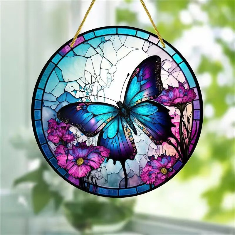 Creative Butterfly Theme Home Wall Decoration Acrylic Hanging Painting