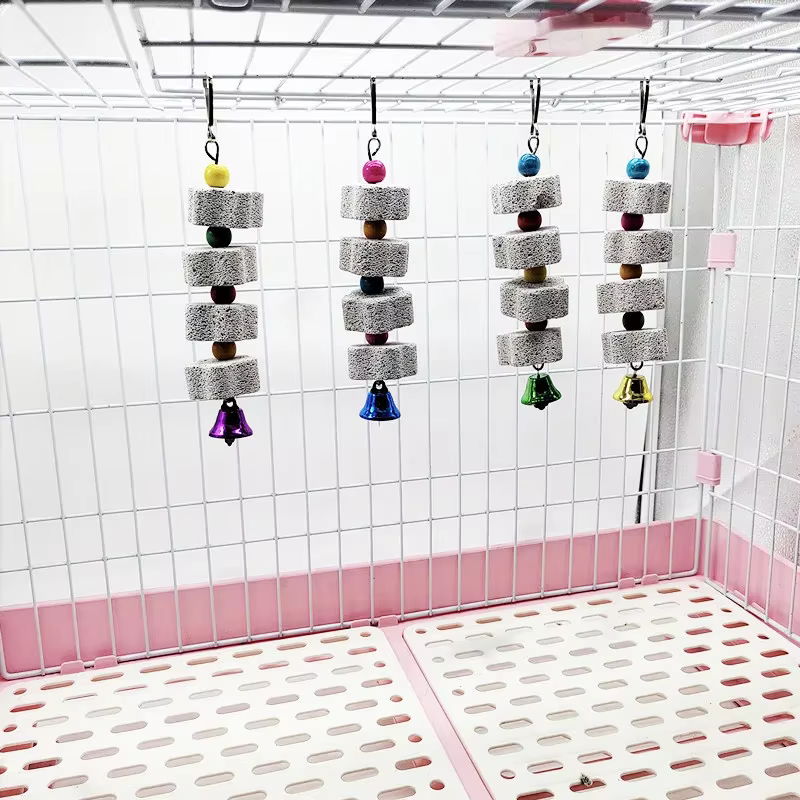 Flower-Shaped Bird Molar Toy Parrot Grinding Stone Bird Cage Toy Parakeet Chinchilla Squirrel Toy Bird Cage Accessories — image 4