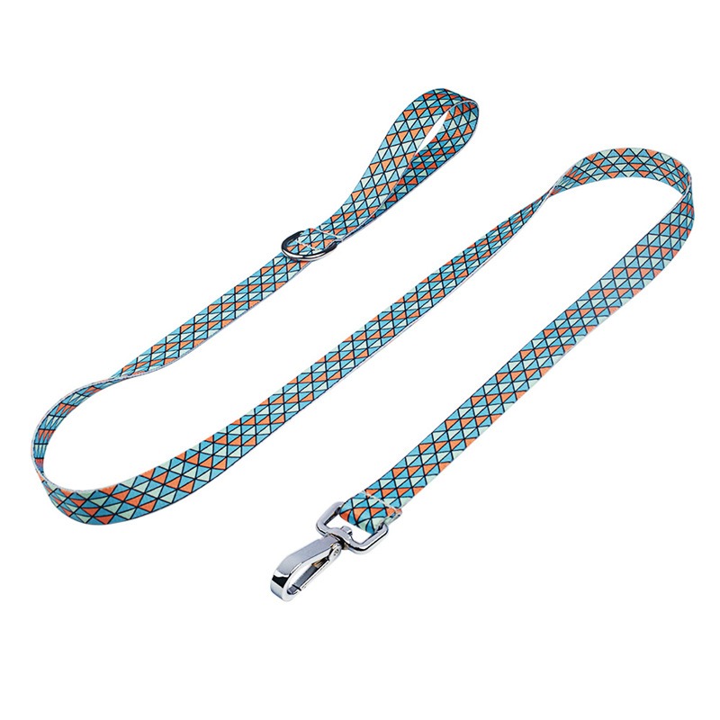 New Printed Pet Collar DIY Engraved Printed Polyester Dog Collar Traction Rope Leash — image 7