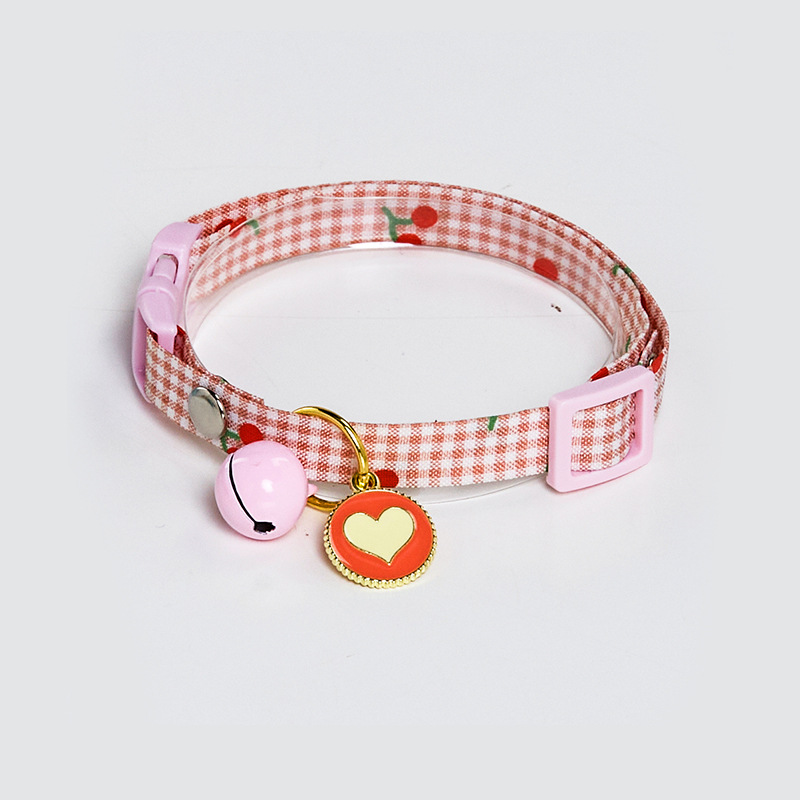 Collar con Campana de Punto Polka para Gatos y Perros Pequeños, Accesorio de Moda para Mascotas — imagen 3