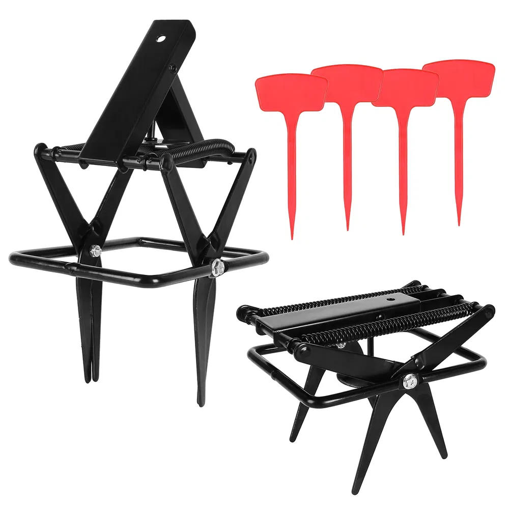 2PCS Easy Setup Mole Traps Outdoor Reusable Scissor Mole Gopher Rodent Control Trap Solid Metal Material For Lawn Garden Yard — image 6